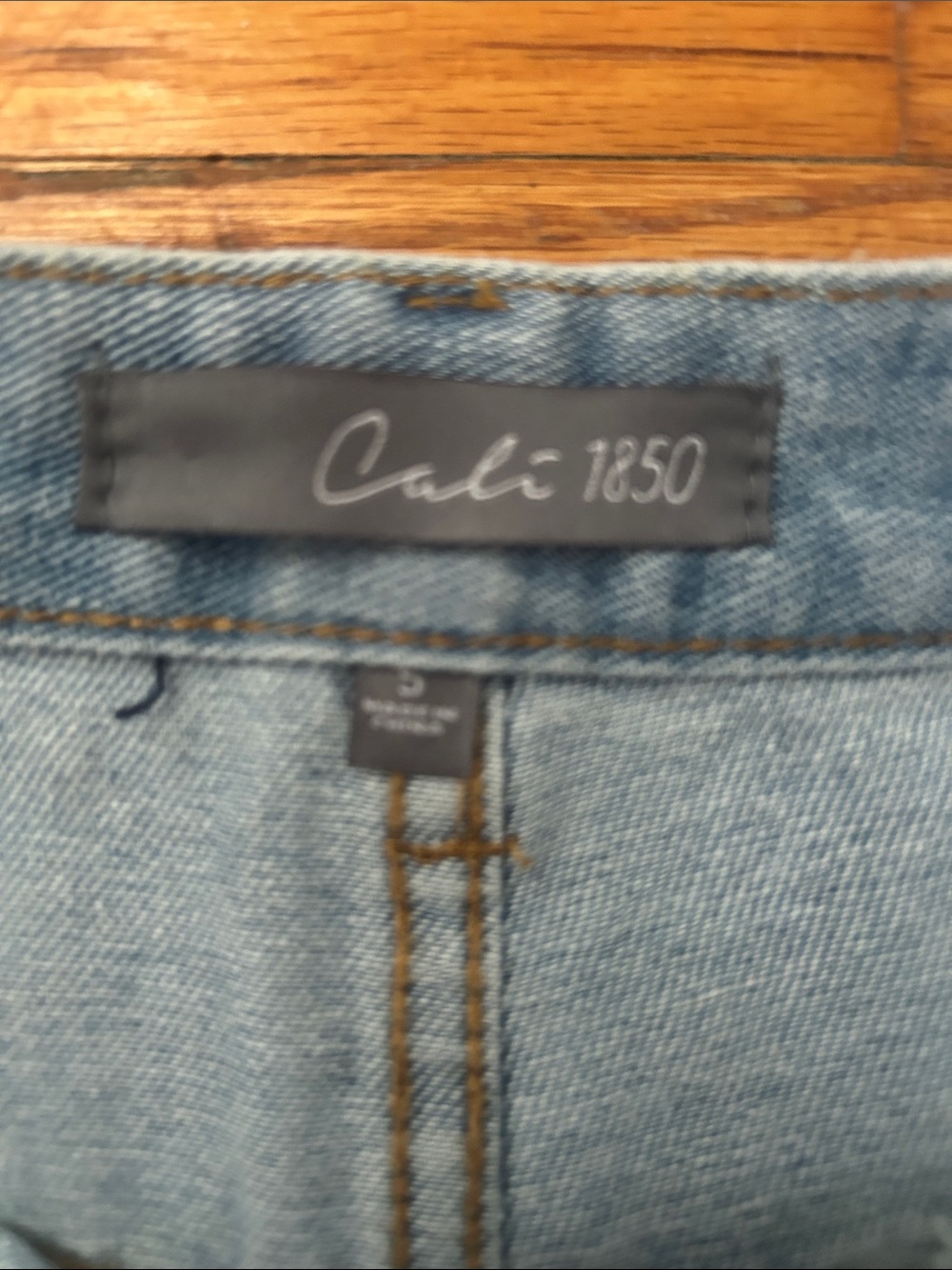 Women’s Cali1850 Cute Light Blue Studded Denim Shorts - Picture 2 of 4